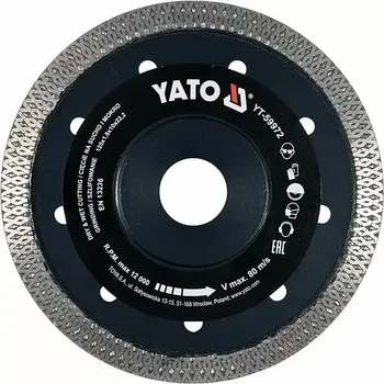 Диск відрізний алмазний Yato 125*1,6*10*22,2 мм (YT-59972)