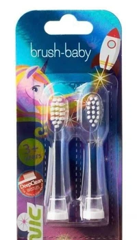 Змінні насадки до щітки Brush-baby KidzSonic 3+ 2 шт