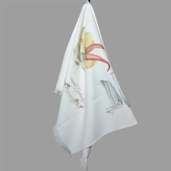 Рушник кухонний Tivolyo Home Sailboat 50х70 білий