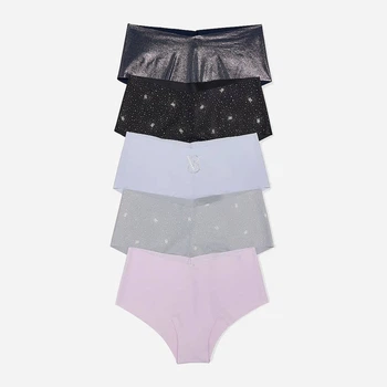 Набор трусиков бразилиана женских Victoria's Secret 958980206 XL 5 шт Черный/Розовый (1159864913)
