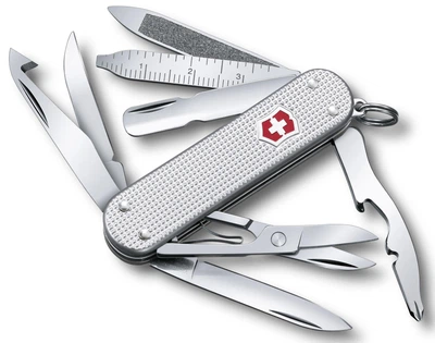Швейцарський ніж Victorinox Minichamp 58 мм 15 функцій Alox Сріблястий (0.6381.26)