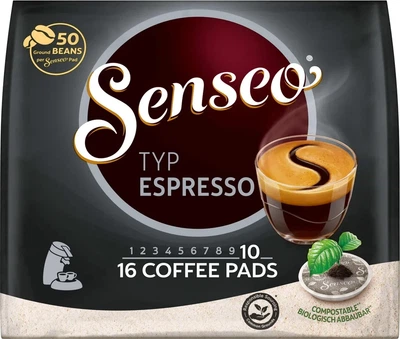 Кофе в чалдах Senseo Espresso 16 монодоз Philips Senseo 62 мм