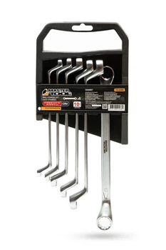 Ключі накидні MASTERTOOL набір 6 шт (6-17 мм) 31CrV3 COLD FORGED DIN897 72-3206
