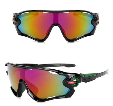 Очки велосипедные Robesbon Jawbreaker 9270 спортивные велоочки Blue-Orange
