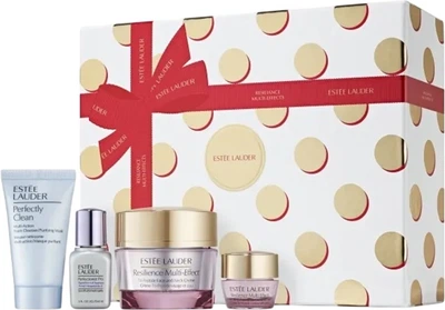 Zestaw do pielęgnacji twarzy Estee Lauder Resilience Multi Effect Krem 50 ml + Serum Perfectionist Pro 15 ml + Pianka-maska Perfectly Clean 30 ml + Krem pod oczy 5 ml (887167778504)