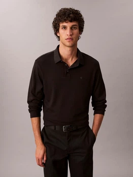 Поло длинное мужское Calvin Klein 967817822 XL Черное (1159865162)