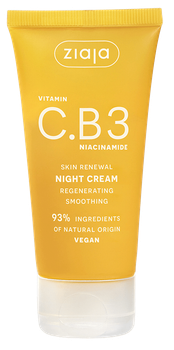 Увлажняющий крем для лица ночной Ziaja VITAMIN C.B3 NIACINAMIDE 50 мл (5901887056171)