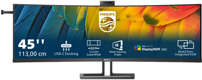 Monitor 44.5" Philips SuperWide 32:9 USB-C (45B1U6900CH/00)