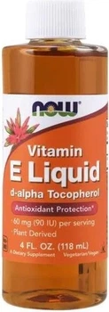 Witamina E Now Foods Vitamin E Liquid 118 ml (733739009128)