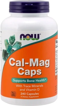 Kompleks witaminowo-mineralny Now Foods Cal-Mag Caps 240 kapsułek (733739012661)