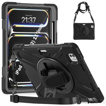 Чехол с ремешком Pirate King Case для Apple iPad Pro 11 (2024) / Pro 11 (2025) Black