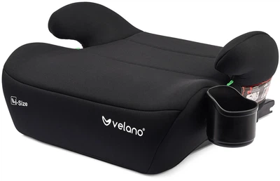 Бустер VELANO Primo i-Size 125-150 см, ISOFIX + подстаканник, black