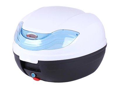 Кофр (багажник) для мотоцикла задний TT AGRO MOTO YM-0815P (V-32L) 43×41×32 белый с черным