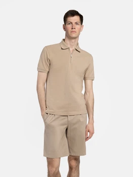 Поло чоловіче бавовняне Polo AS-46 Zip L зріст 5 бежевий (M14.07.16.621)