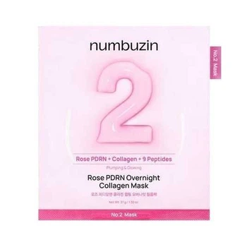 Маска для лица Numbuzin No.2 Rose PDRN Overnight Collagen Mask, 37 g