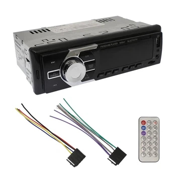 Автомагнитола CTC-6035 1 DIN с Bluetooth и пультом ДУ 4x50 Вт FM-радио MP3-плеер USB SD-слот для автомобиля с подсветкой