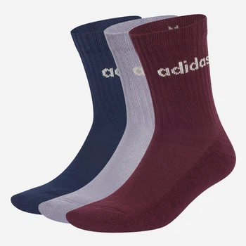 Набор мужских носков высоких хлопковых Adidas C LIN CREW KQ6800 43-45 (L) 3 пары Бордовый (4067907098154)
