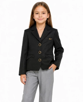 Пиджак школьный для девочки SUZIE ГАББИ мемори cotton 122 см черный