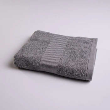 Полотенце для рук и лица махровое с Бордюром GM Textile 40х70см 400г/м2 (Серый)