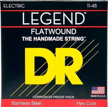 Струны для электрогитар DR Strings Legend FL-11 Electric Flatwound Medium Light 11-48 6 шт (40748)