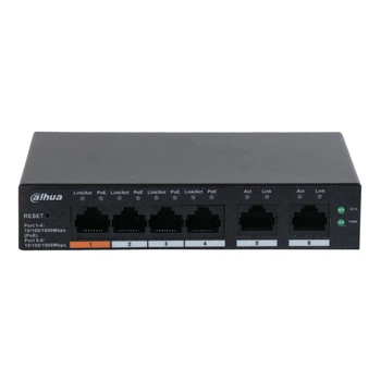 Коммутатор 6 портов управляемый Dahua DH-CS4006-4GT-60 PoE
