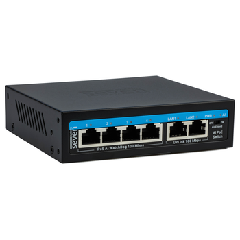 た*る様 Switch Коммутатор PoE (switch) 4 порта SEVEN P-7324 – фото, отзывы