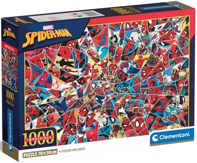 Пазли Clementoni Compact Impossible - Спайдермен / Disney Marvel Spiderman / 1000 елементів (39916)