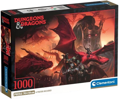 Пазли Clementoni Compact - Підземелля і дракони / Wizards Dungeons & Dragons / 1000 елементів (39914)