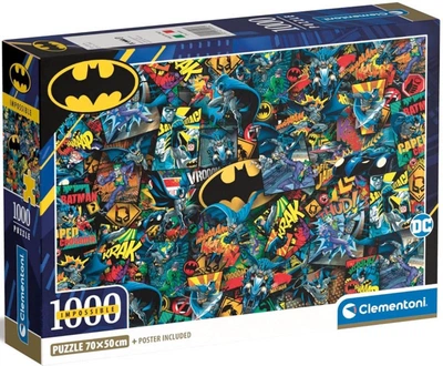 Пазли Clementoni Compact Impossible - Бетмен / DC Comics. WB Shield / 1000 елементів (39906)