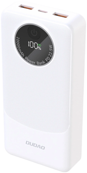 УМБ Dudao K12Pro 20000mAh 22.5W USB-A, USB-C White (6977196683888)