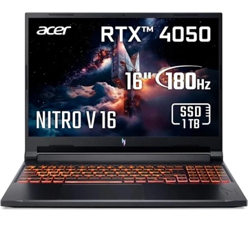 Ноутбук Acer Nitro V 16 AI ANV16-42-R1HV (NH.U1JEU.008) Black, Ryzen 5 240, 16GB, 1TB, RTX 4050, Lin