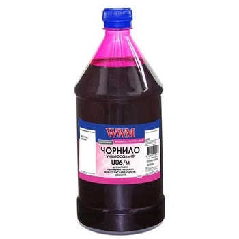 Чернила универсальные WWM Canon / HP / Lexmark, Magenta, 1000 мл, водорастворимые (U06/M-4)