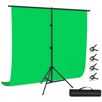 Фон с стойкой Puluz PU5205G зеленый (200x200 см)