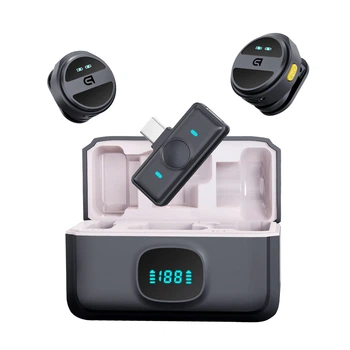 Беспроводной петличный микрофон с зарядным кейсом ArmorStandart ASM4 2in1 USB type-C black(ARM88480)