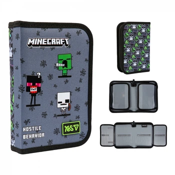 Пенал твердий Yes HP-04 одинарний 2 клапана Minecraft Reality (533744)