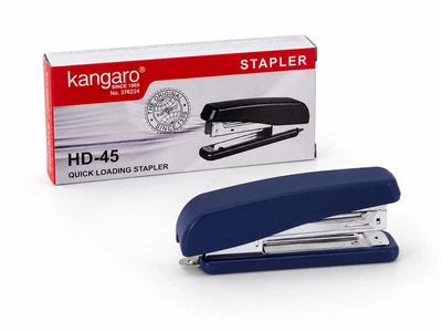 Степлер "Kangaro" (синий) скоба № 24/6, 30 л., 62 мм (антистеплер) HDZ-45