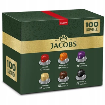 Капсули для Nespresso Jacobs мікс сортів Lungo Espresso 90+10