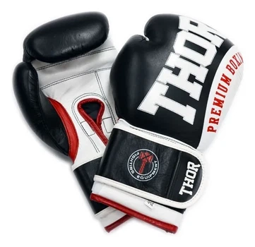 Рукавички боксерські THOR SHARK 16oz / шкіра / чорні (SPT_8019/03(Leather) BLK 16 oz.)