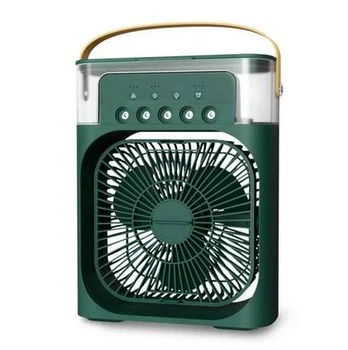 Портативный вентилятор-кондиционер Air Cooler Fan 3 в 1 с водяным охлаждением, зеленый