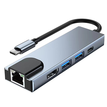 USB Type C Hub 5 в 1 для ноутбука MacBook HDMI USB 3.0