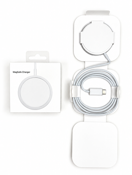 Бездротовий зарядний пристрій MagSafe Charger для Apple Iphone, Ipad, AirPods, Apple Watch, 1 м White