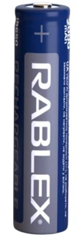 Акумулятор Rablex 18650 Li-ion 2000 mAh 3.7V літій-іонний елемент живлення батарея 18650 для ліхтарика повербанка електронних пристроїв акумуляторна батарея 3.7 В багаторазовий акумулятор високої ємності для техніки