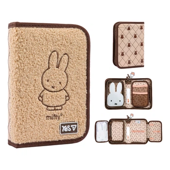 Пенал школьный YES, 1 отделение, Miffy, с прозрачным карманом, Бежевый, (533750)