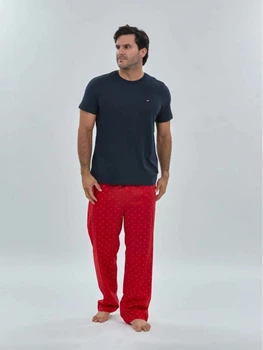 Пижама (футболка + брюки) мужская хлопковая Tommy Hilfiger 906695676 M Синий/Красный (906695676)