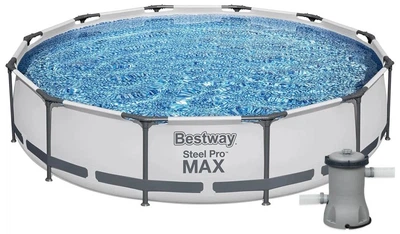 Басейн каркасний Bestway 56416 (366-76 см) круглий, фільтр-насос, ремкомплект
