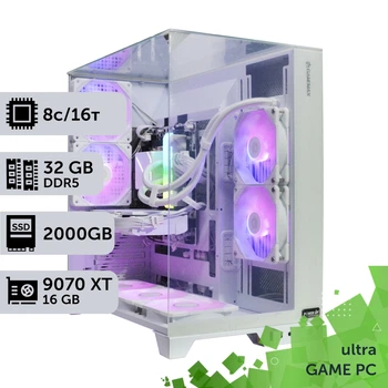 Ігровий комп'ютер GamePC TOP #616 Ryzen 7 9800 X3D/32 GB/SSD 2TB/Radeon RX 9070 XT 16GB збірка для кіберспорту сучасних ігор стриму