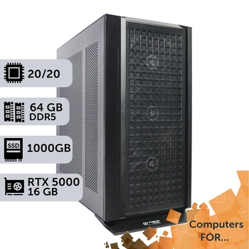 Компьютер Power Up #16 для AutoCad/Core Ultra 7 265KF/64 GB/SSD 1TB/NVIDIA Quadro RTX5000 16GB для проектирования и инженерии оптимизирован для работы с CAD-программами предназначенными для 2D и 3D-проектирования