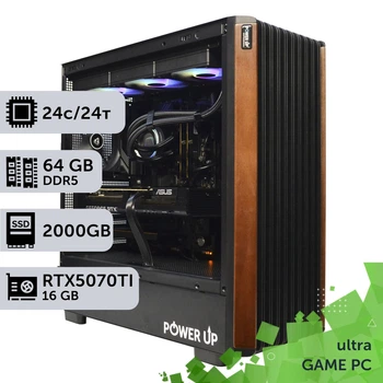 Игровой компьютер GamePC Ultra #602 Core Ultra 7 270K PLUS/64 GB/SSD 2TB/GeForce RTX 5070Ti 16GB сборка для киберспорта современных игр стрима
