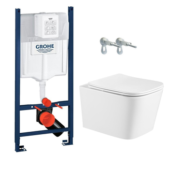 Набор инсталляция GEBERIT 388400WG RAPID SL 2в1 с унитазом IMPRESE KUBIK Twist
