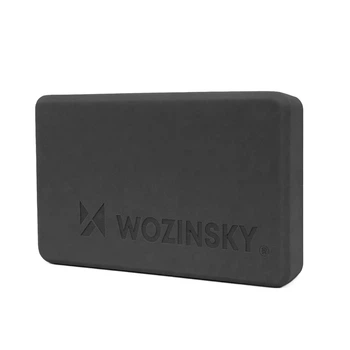 Блок для йоги Wozinsky WKDJ-B для пілатесу та вправ на розтяжку чорний (5907769384479)